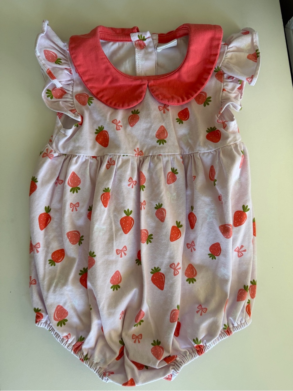 Stitchy Fish strawberry bubble romper